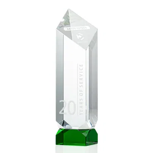 Emerald-Faceted Base Under a Diamond-Cut Tower Top