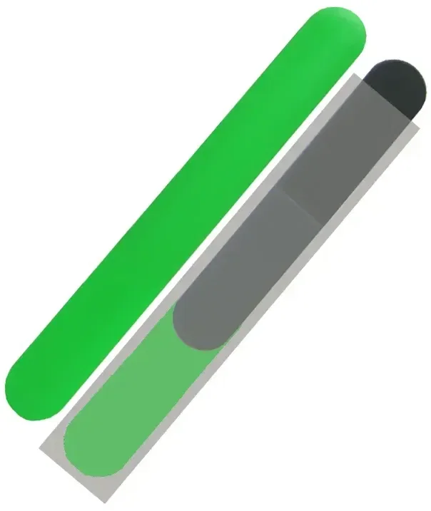 Emery Board with Sleeve. ABS plastic emery board with clear PVC sleeve for salon and spa nail care, view 4