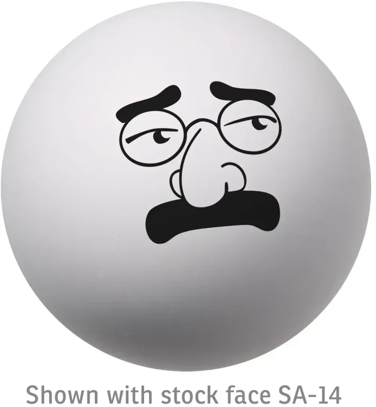 Emoticon Stress Ball tongue-out emoji, branded custom emoji squeeze toy