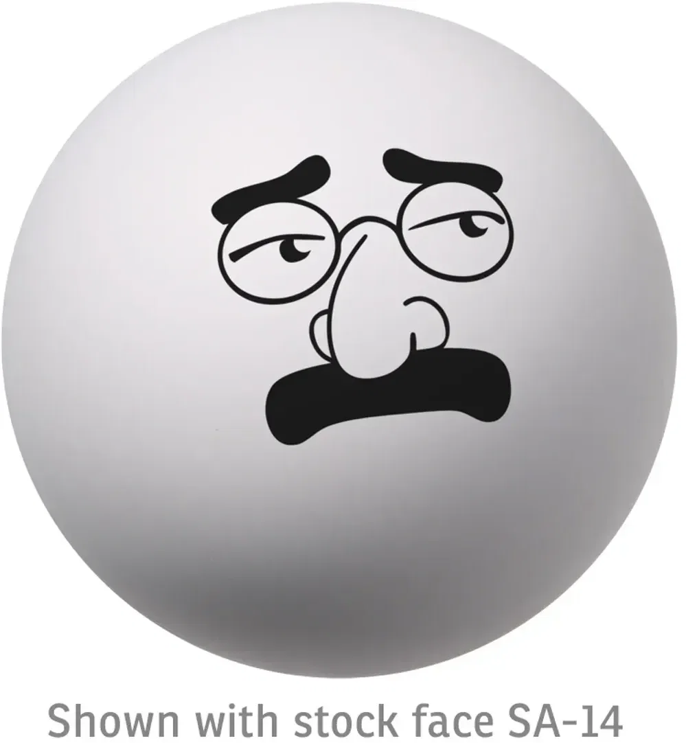 Emoticon Stress Ball tongue-out emoji, branded custom emoji squeeze toy