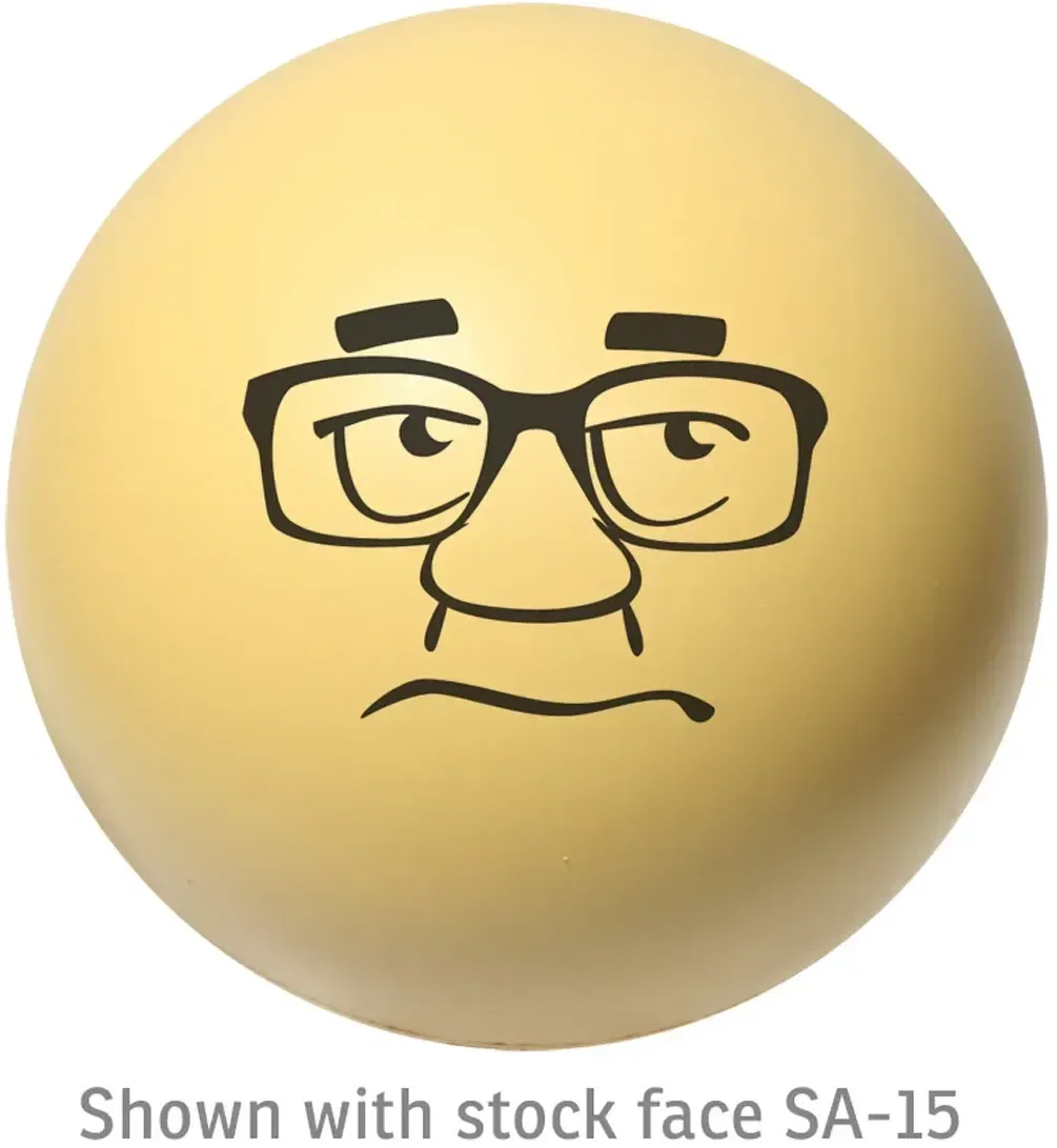 Emoticon Stress Ball heart-eyes emoji, promotional custom stress ball with logo