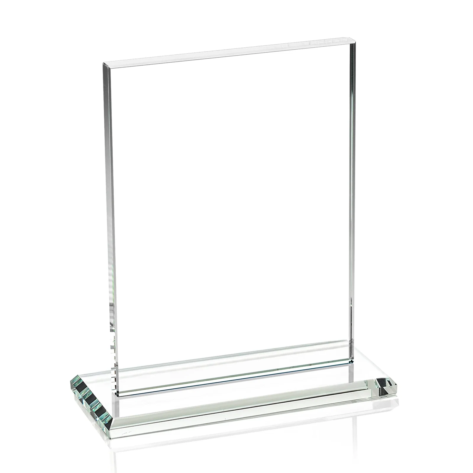 Personalized Jade Crystal Rectangle Award On A Jade Base, Vertical Or Horizontal, with your logo for graduation ceremonies