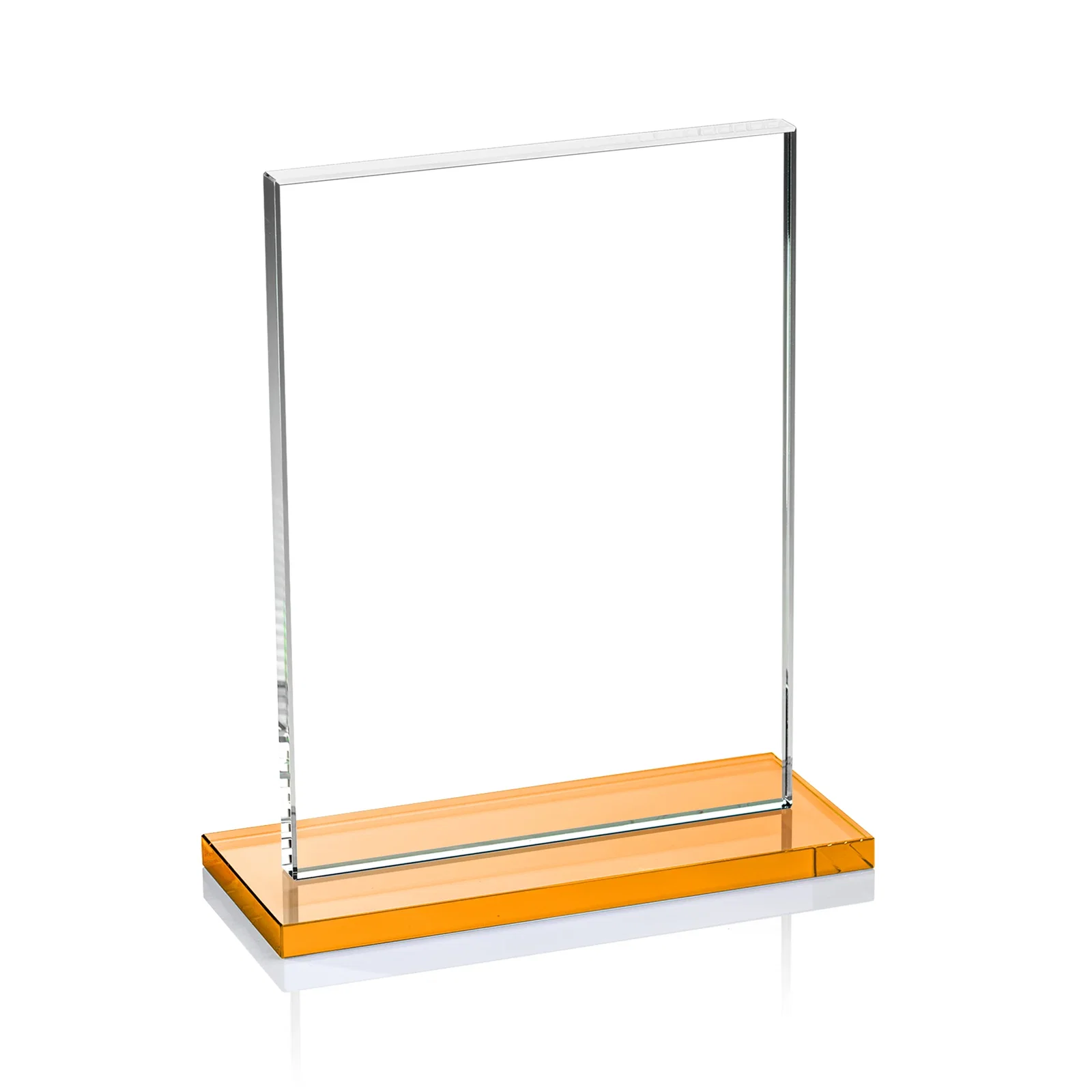 Personalized Jade Crystal Rectangle Award On A Jade Base, Vertical Or Horizontal, with your logo for volunteer appreciation
