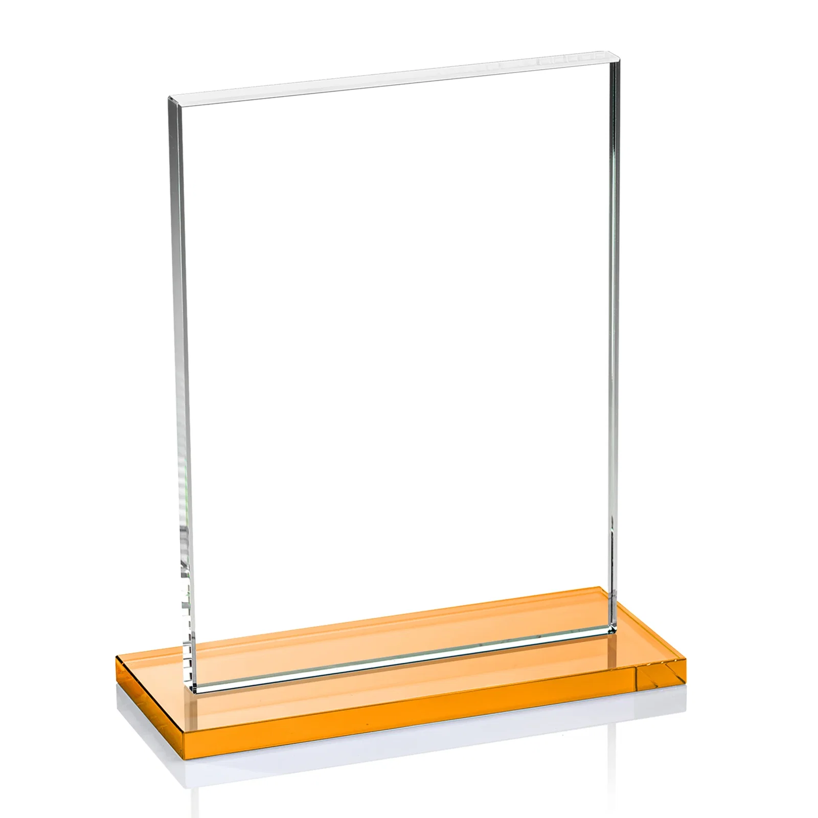 Promotional Jade Crystal Rectangle Award On A Jade Base, Vertical Or Horizontal, with your logo for corporate award ceremonies