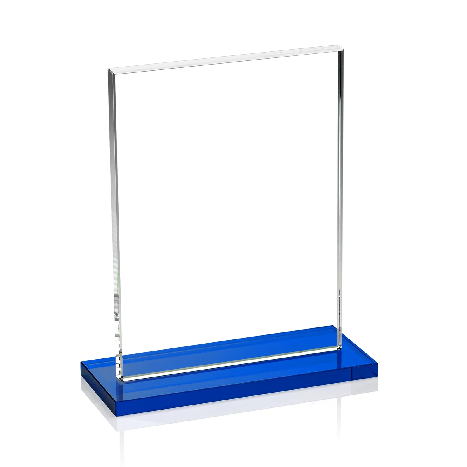 Branded Jade Crystal Rectangle Award On A Jade Base, Vertical Or Horizontal, with your logo for corporate award ceremonies