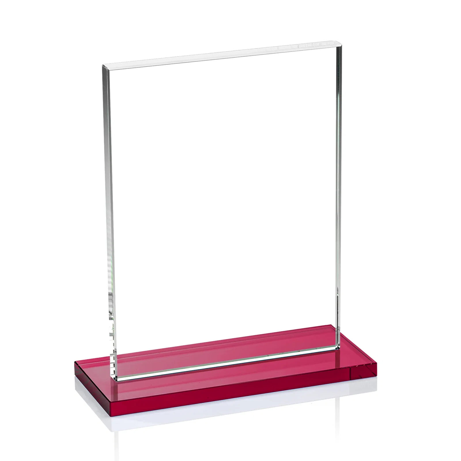 Branded Jade Crystal Rectangle Award On A Jade Base, Vertical Or Horizontal, with your logo for graduation ceremonies