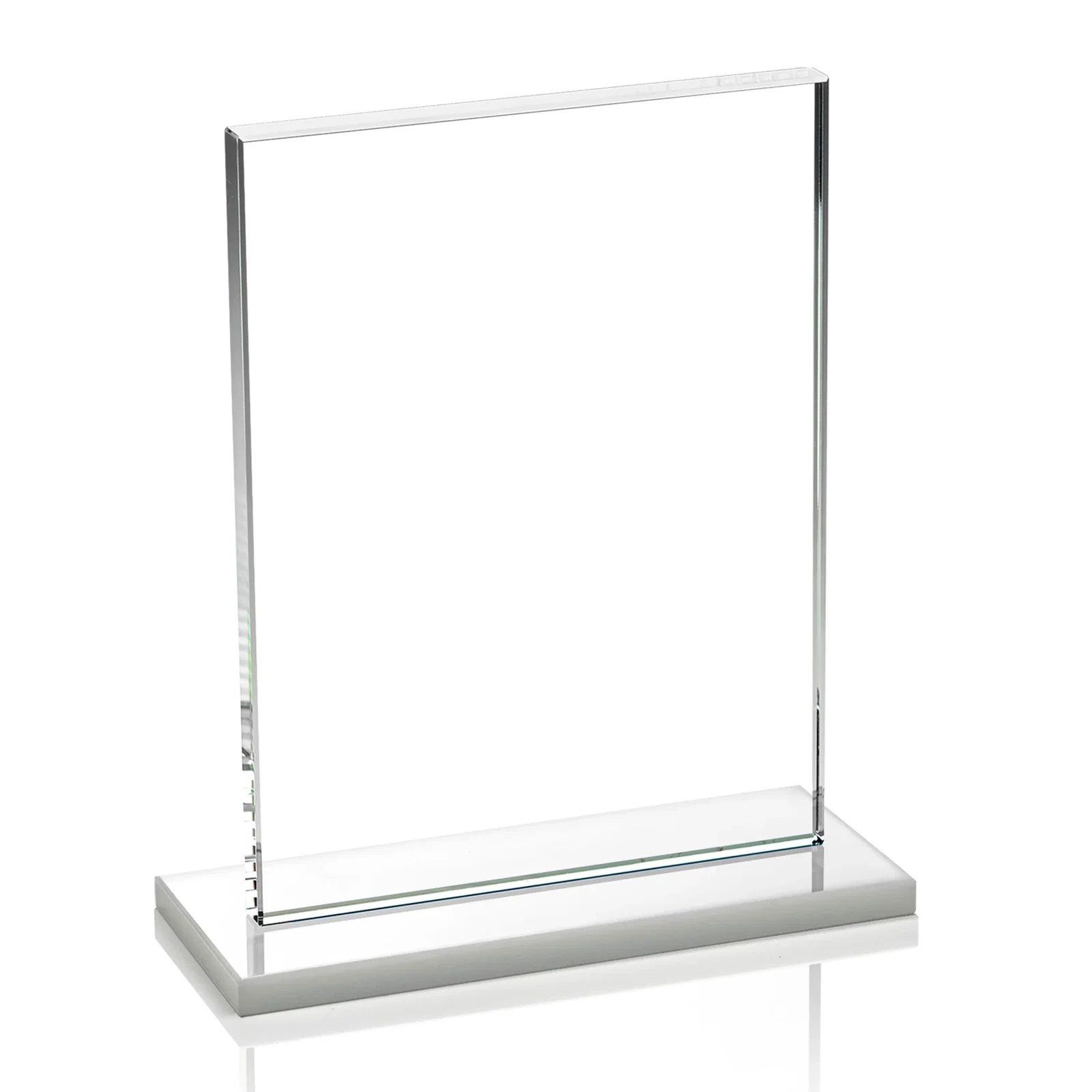 Custom printed Jade Crystal Rectangle Award On A Jade Base, Vertical Or Horizontal, with your logo for graduation ceremonies