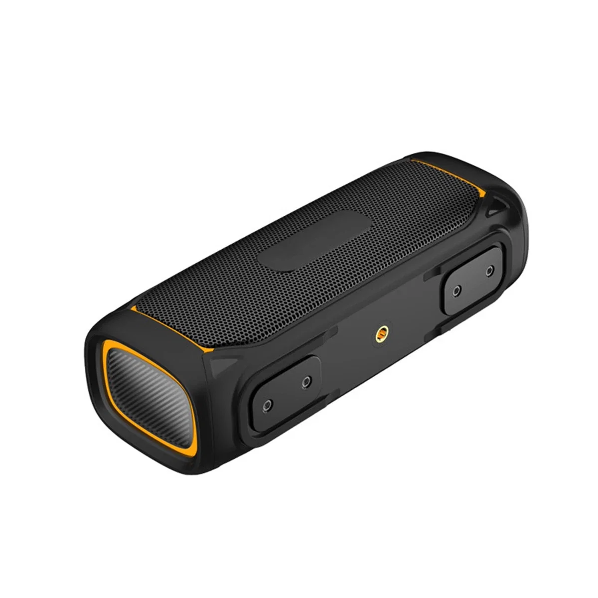 Angled view of the portable audio unit