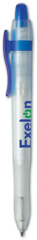 Ergo Frost Customized Soft Grip Retractable Ballpoint Pen for Promotional Use — view 1