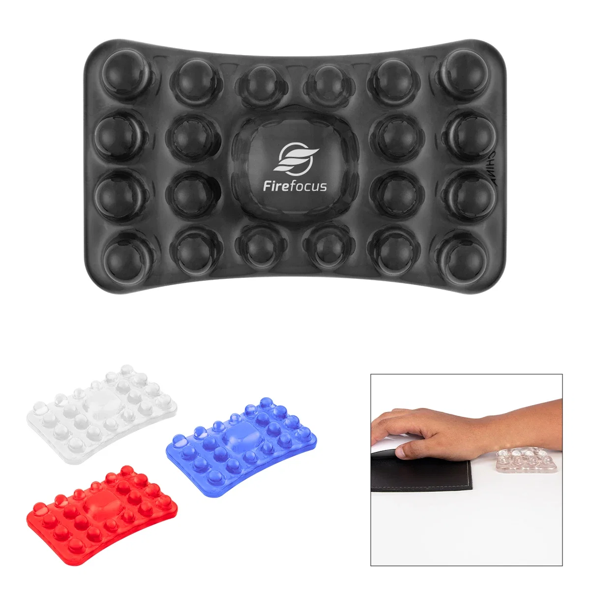 Wrist support cushion for use in front of a keyboard