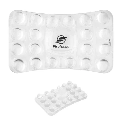 Ergonomic wrist rest shaped to support the hand at a keyboard