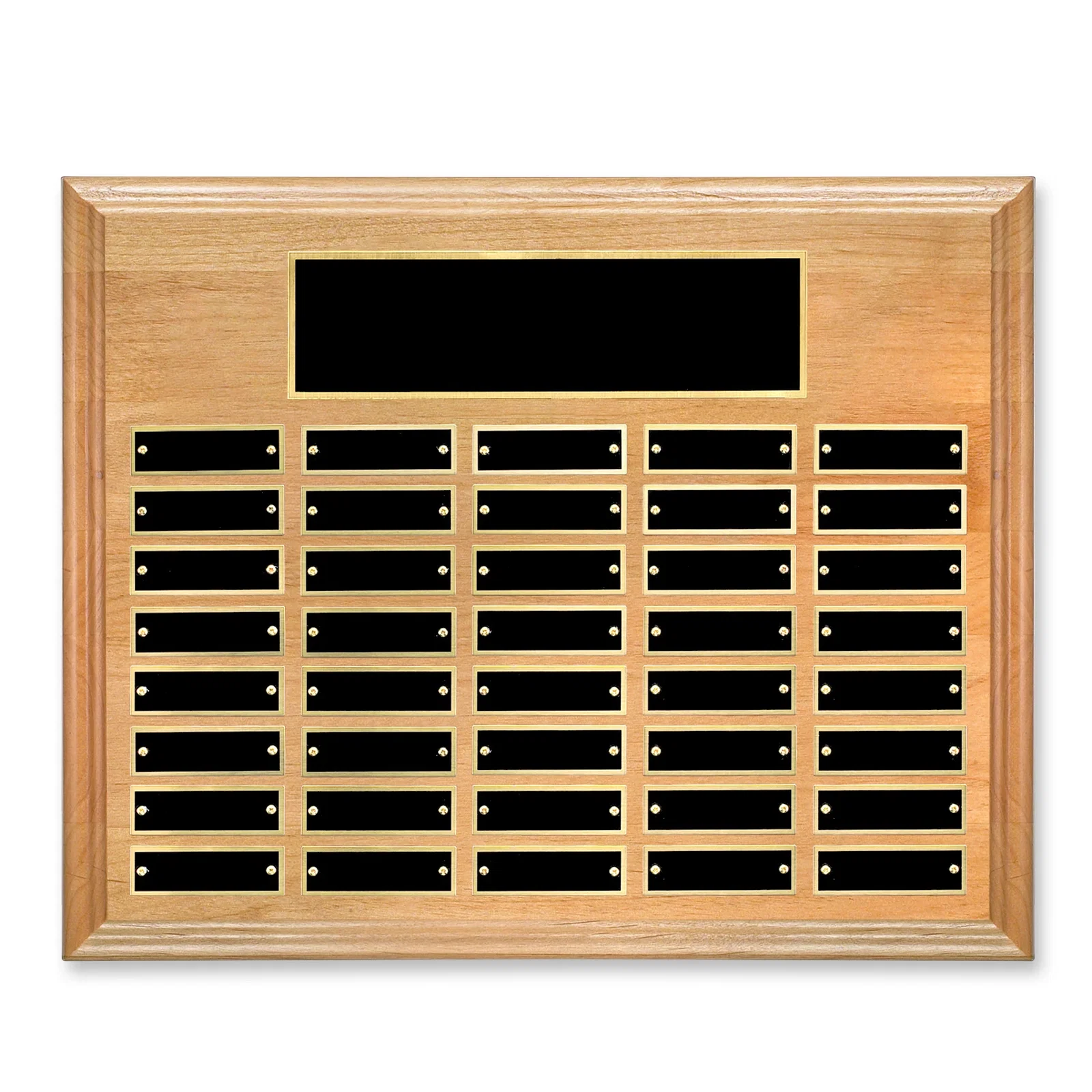 Personalized Horizontal Red Alder Wood Plaque for corporate award ceremonies