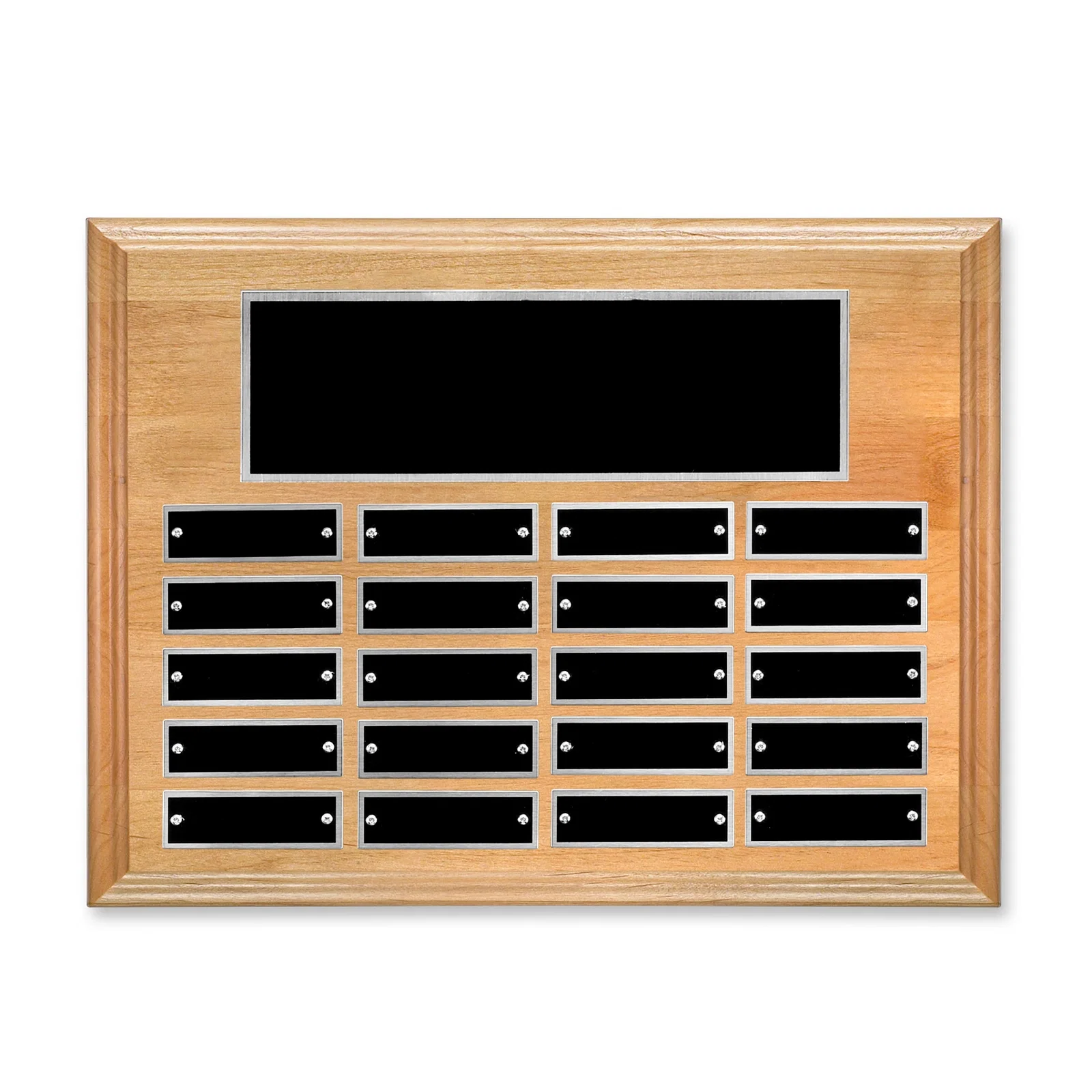 Personalized Horizontal Red Alder Wood Plaque for sales achievement awards