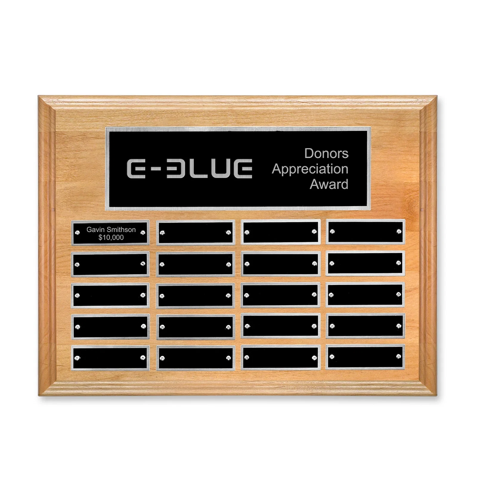 Custom Horizontal Red Alder Wood Plaque for graduation ceremonies