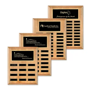 Vertical Red Alder Wood Plaque