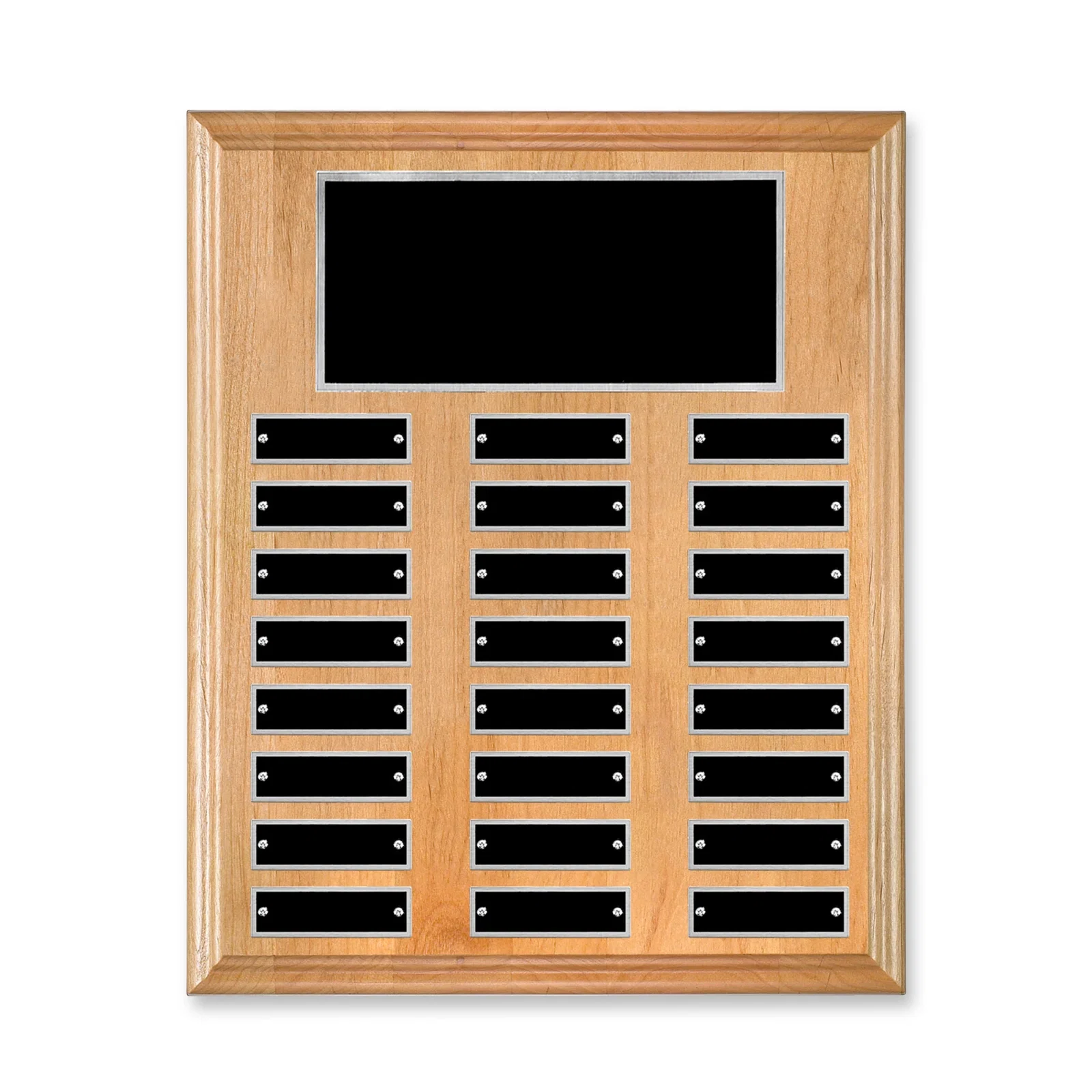 Personalized Vertical Red Alder Wood Plaque for retirement presentations