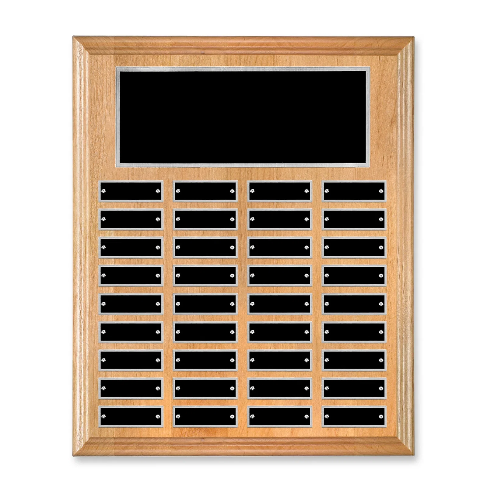 Personalized Vertical Red Alder Wood Plaque for team milestone celebrations