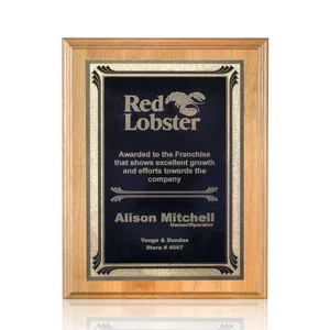 Genuine Red Alder Wood Wall Plaque