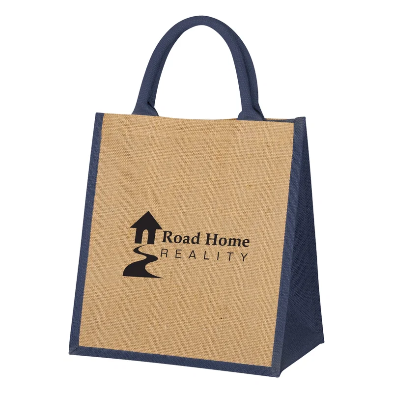 Imprinted Escape Jute Tote Bag — view 2