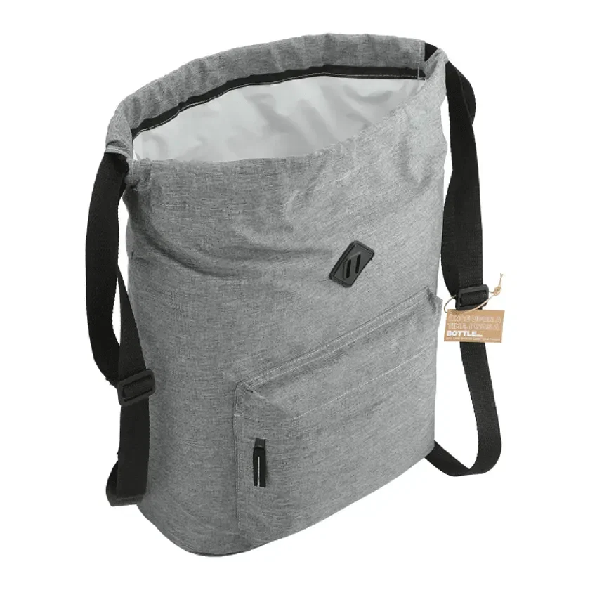 Custom Recycled Insulated Drawstring Bag - EcoSmart® — view 2