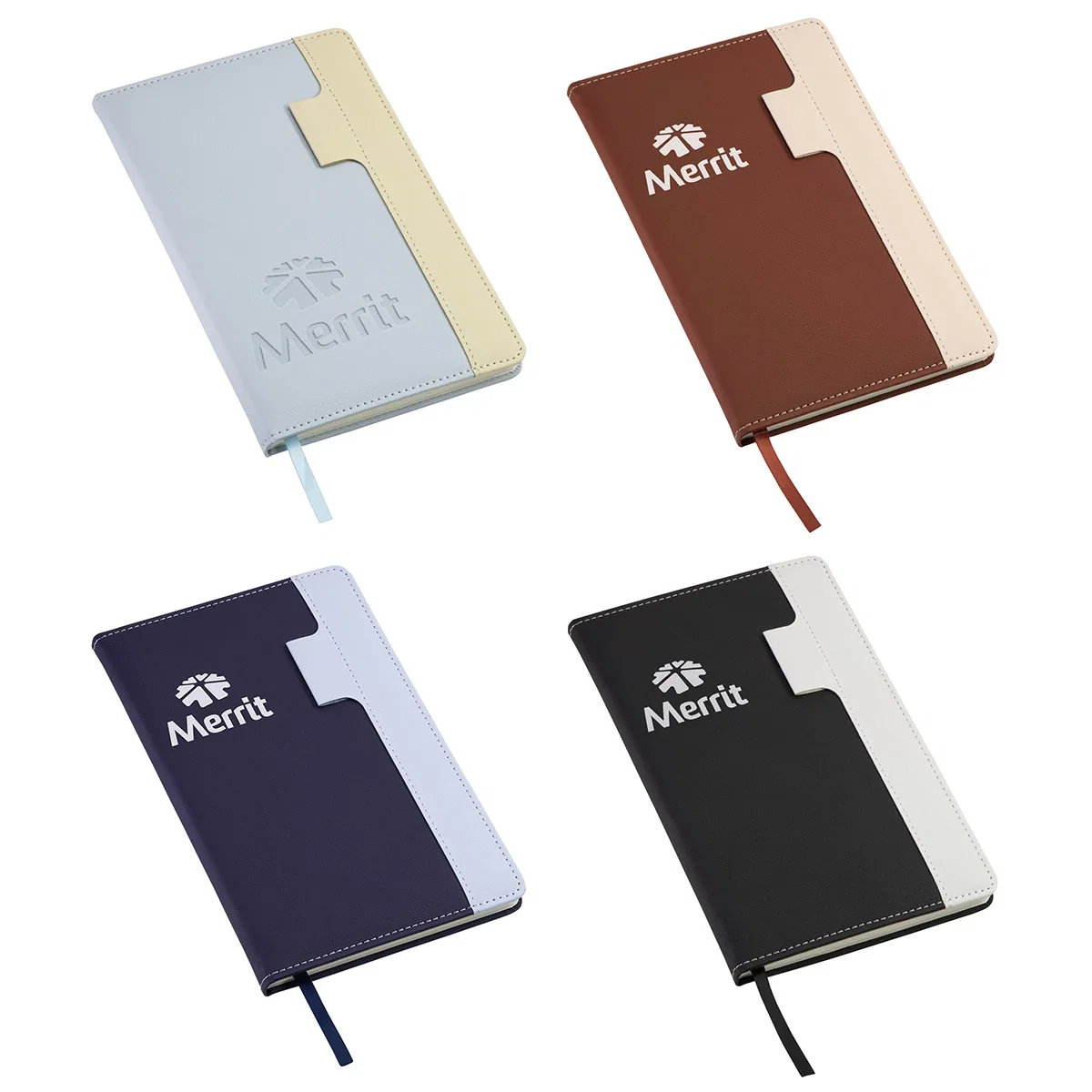 Custom Estate Hardcover Stitched Journal, front view of the branded journal