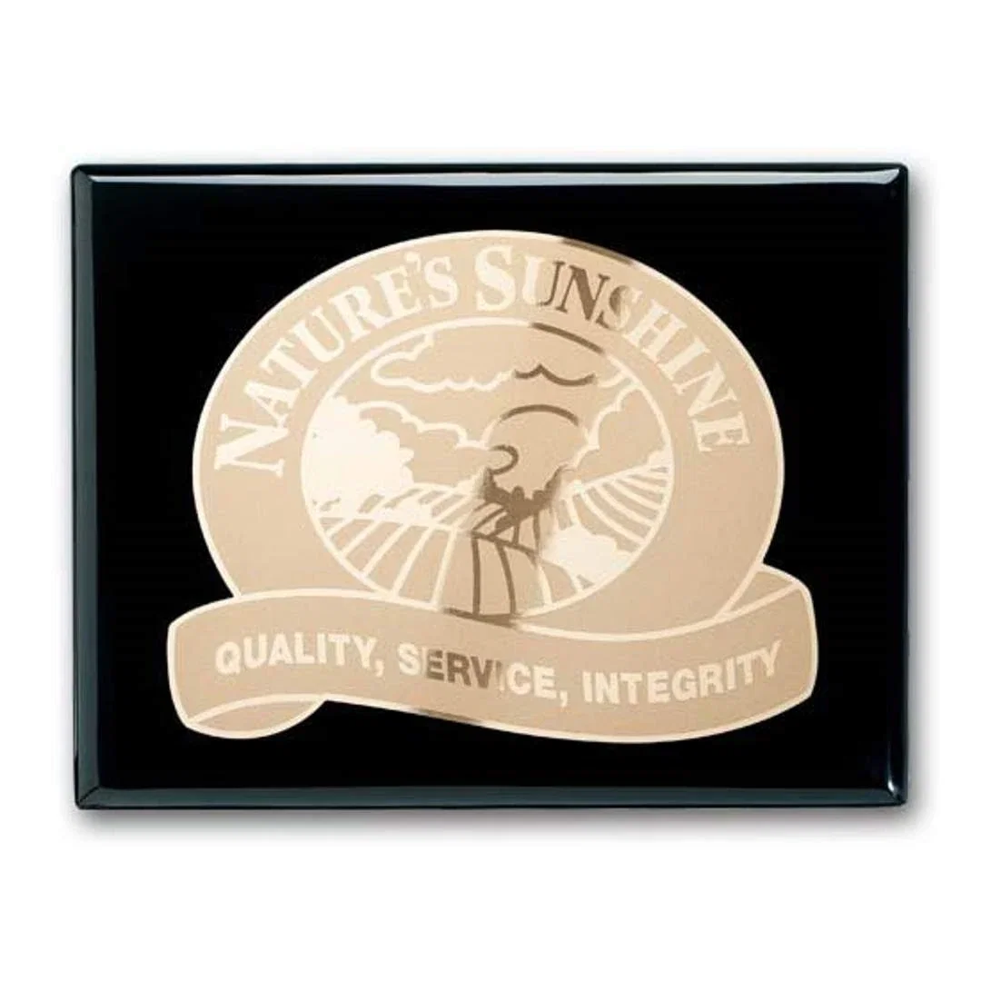 Custom Ebony Piano Finish Wall Plaque with Etched and Frosted Plate, diamond award for retirement presentations