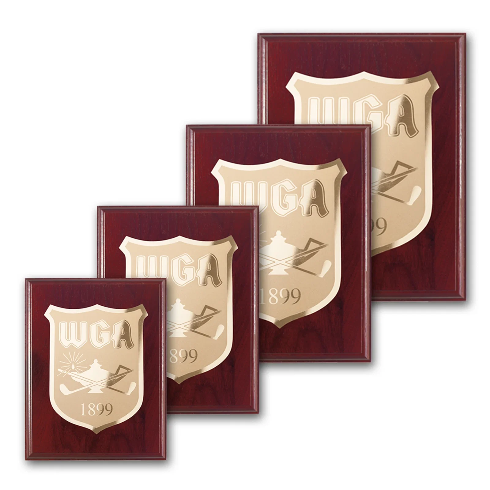 Custom Rosewood Piano Finish Wall Plaque with Etched and Frosted Plate, diamond award for team milestone celebrations