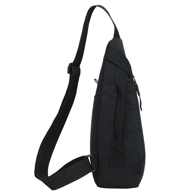 Back view of the custom Europa Crossbody Nylon Sling Bag showing the adjustable strap