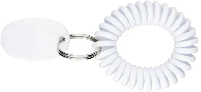 Personalized Coil Keyring Bracelet — view 2