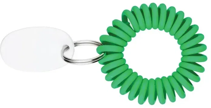 Personalized Coil Keyring Bracelet — view 4
