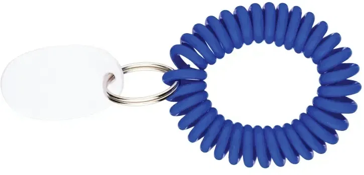 Personalized Coil Keyring Bracelet — view 5