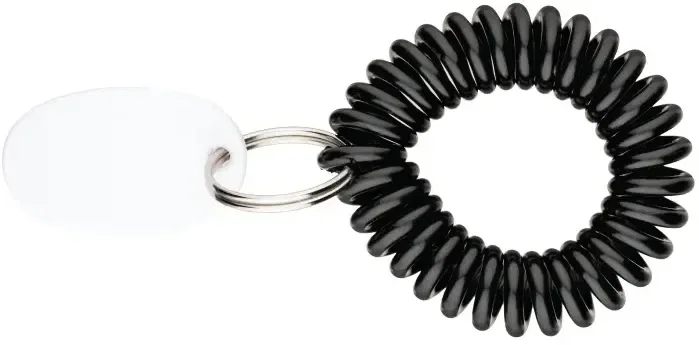 Personalized Coil Keyring Bracelet — view 6