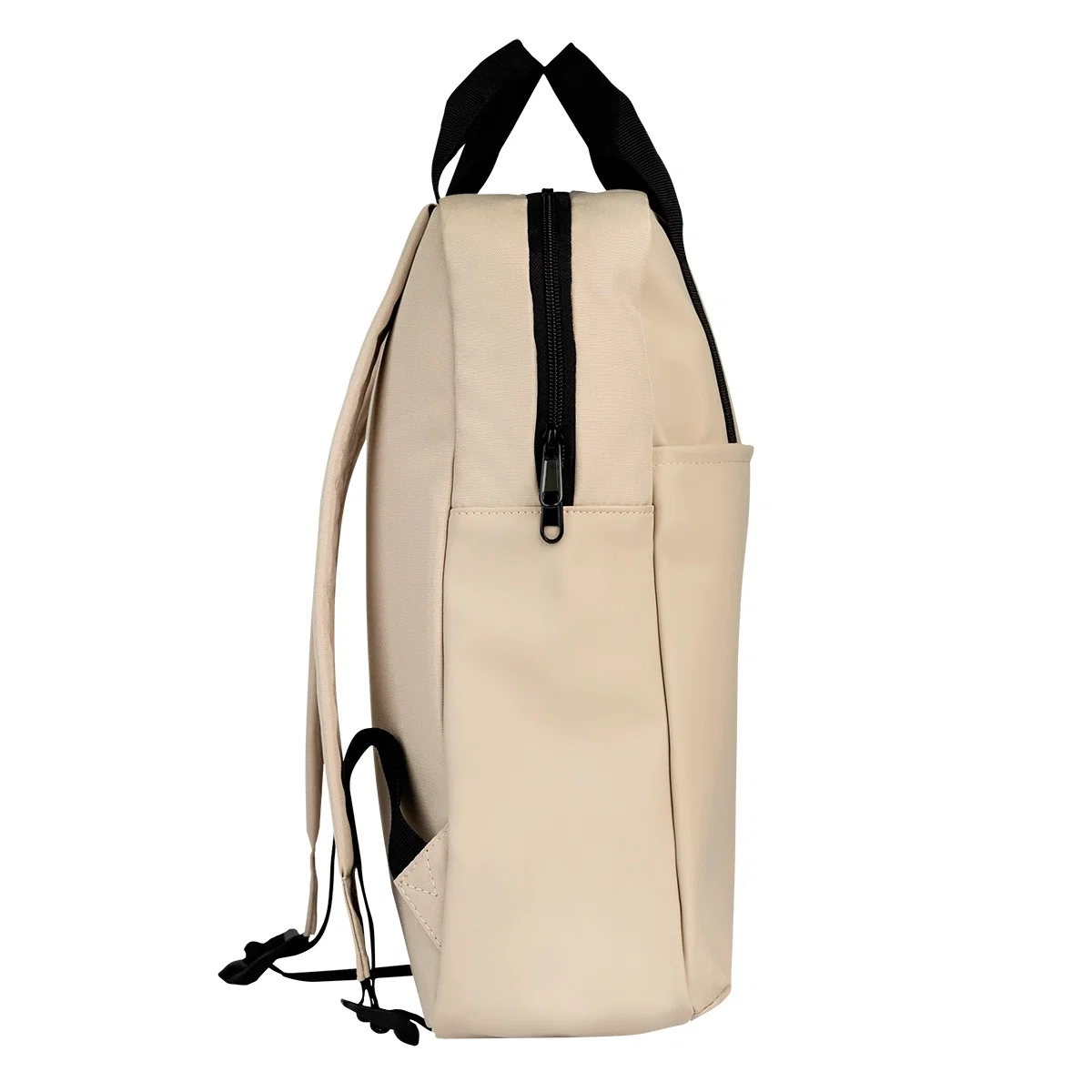 Rear panel view with contoured back padding and adjustable webbing