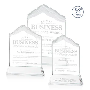 Starfire Crystal Mountain Peak Award with Second Etch Option