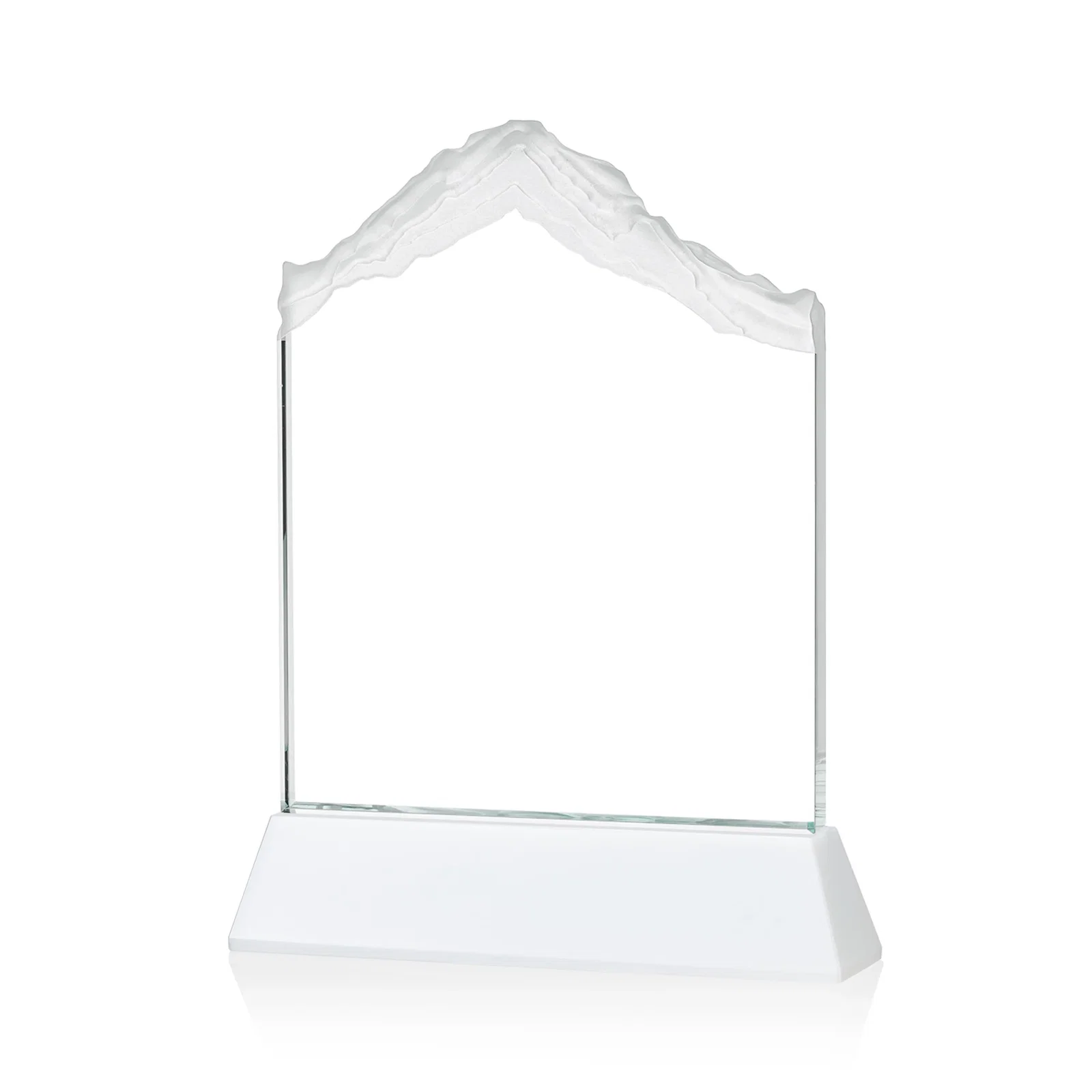 Personalized Starfire Crystal Mountain Peak Award with Second Etch Option, awards, with your logo for corporate award ceremonies