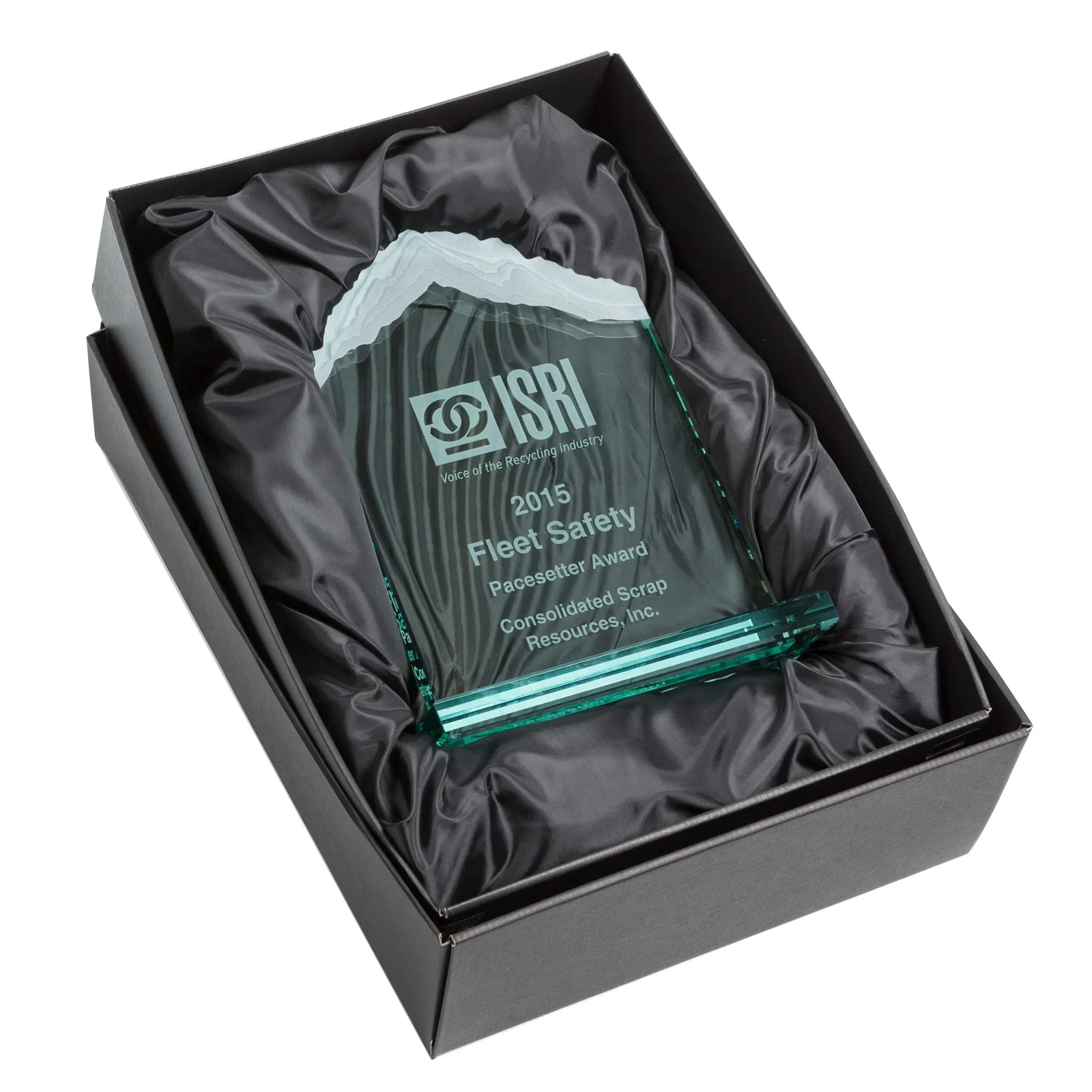 Custom Starfire Crystal Mountain Peak Award with Second Etch Option, awards for retirement presentations