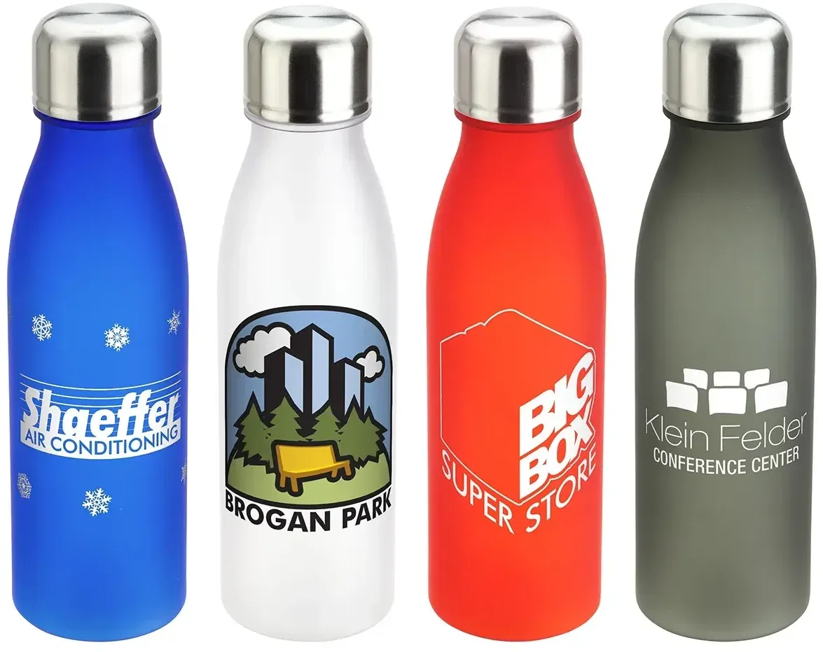 Everglade 24 oz Frosted Tritan Water Bottle, custom branded promotional reusable water bottle, front