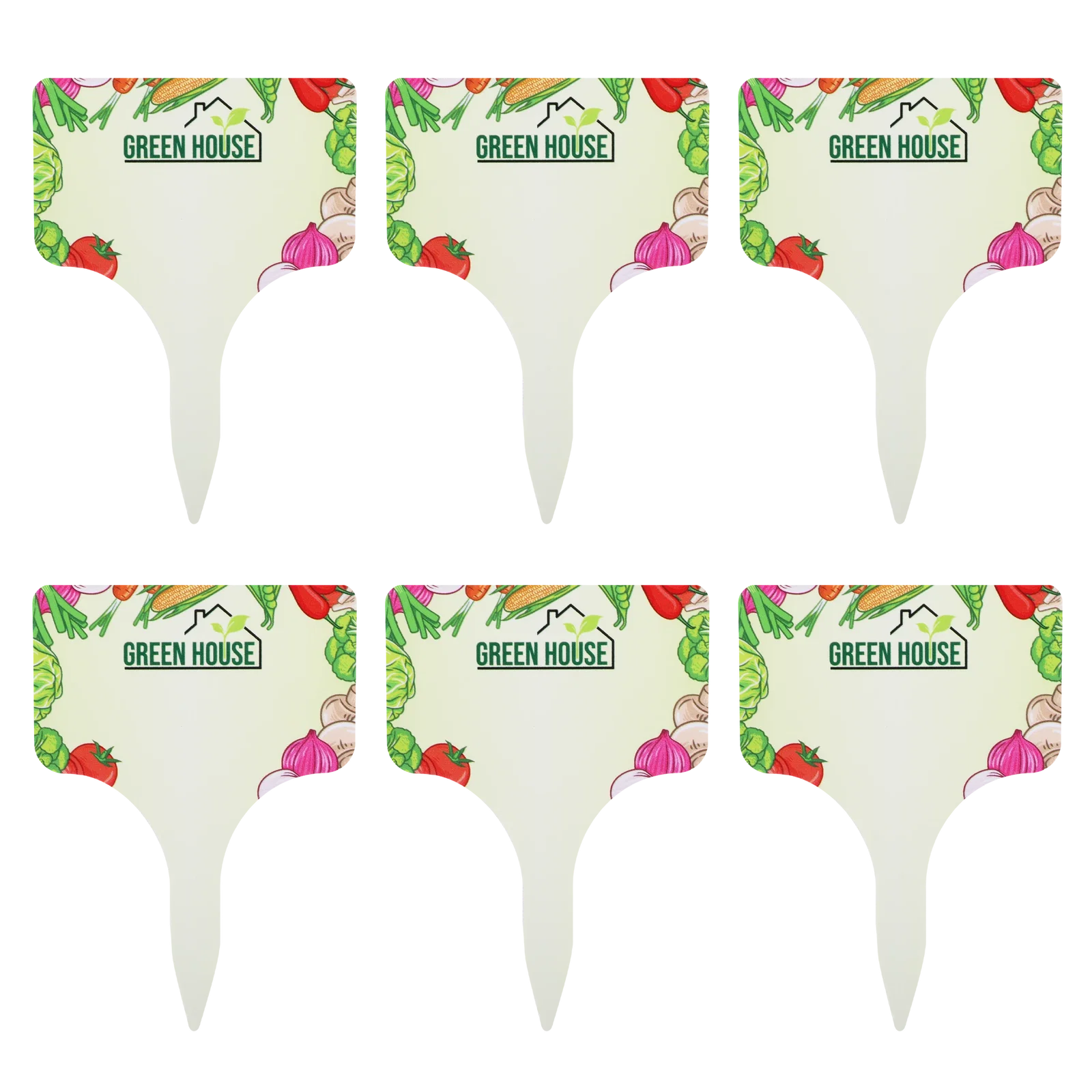 Evergreen 6 Pc. Garden Stake Set