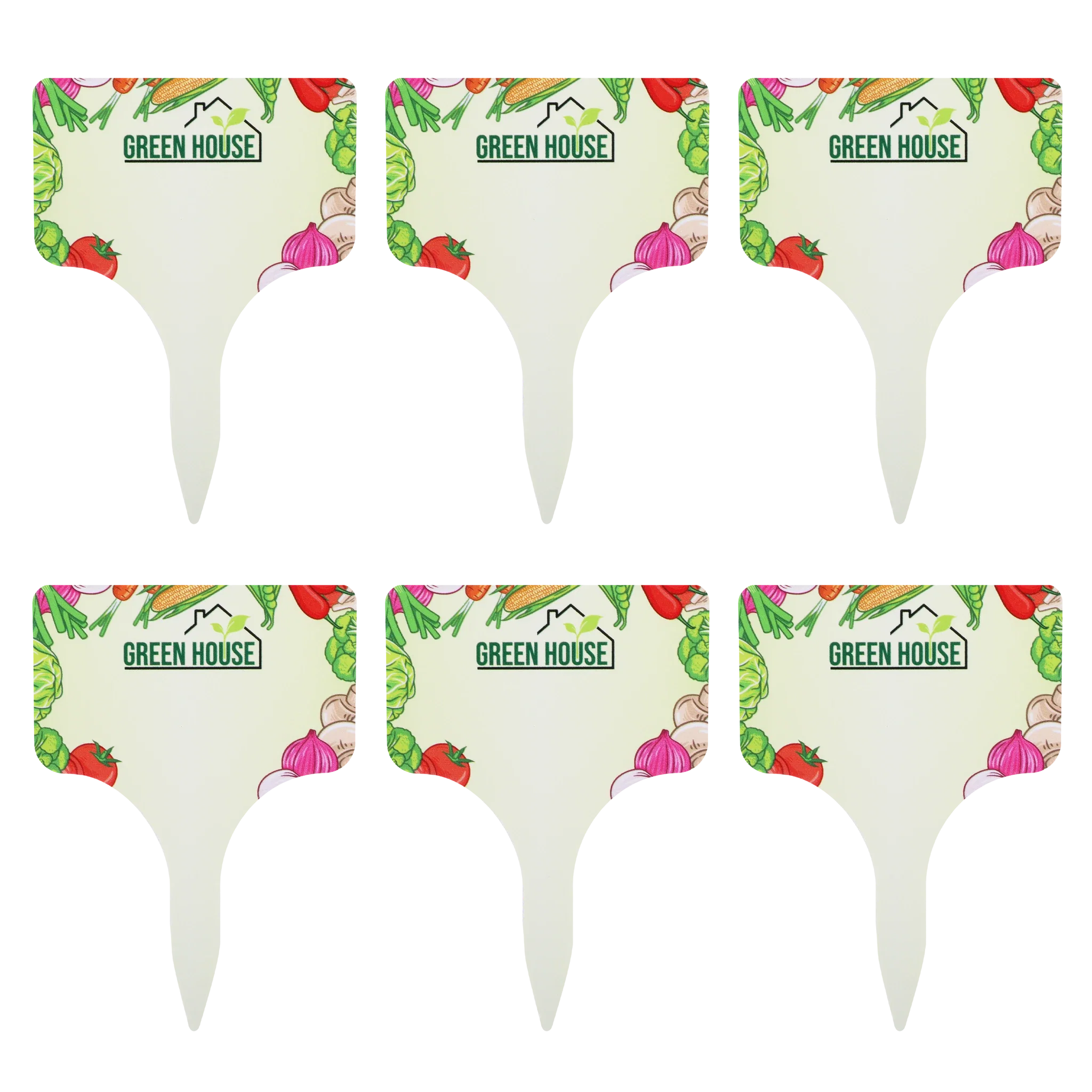 Evergreen 6 Pc. Garden Stake Set