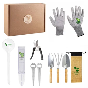 Garden Tool Kit, Pruner, Gloves, Rain Gauge, Gift Box