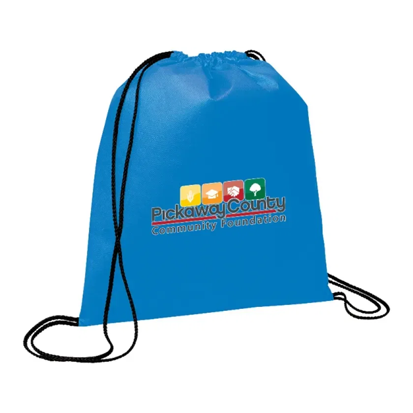 Evergreen Non-Woven Drawstring Bag — view 10