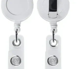Everyday Retractable Opaque Badge Reel - Round & Square Shape — view 2