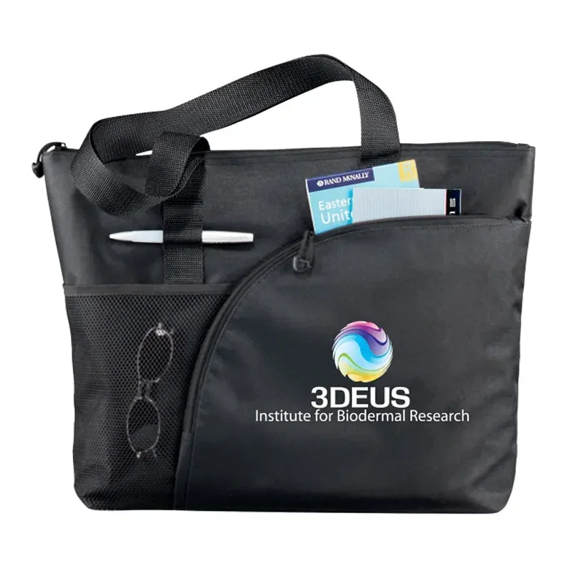 Custom Excel Sport Zippered Business Tote — view 4