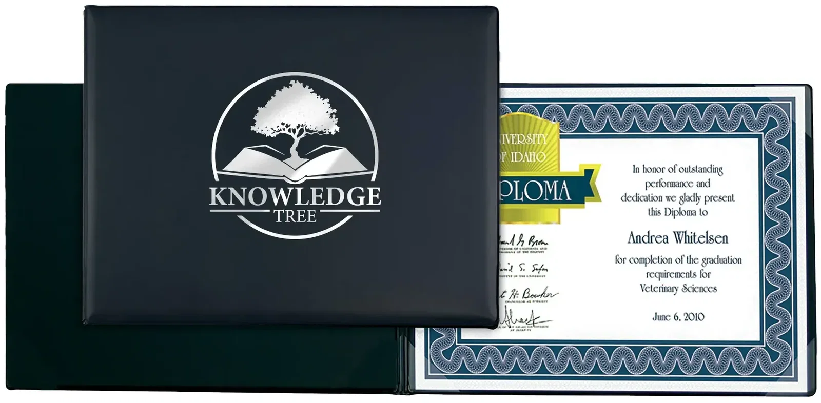 Branded Executive Certificate Holder - 4 Corners — view 5