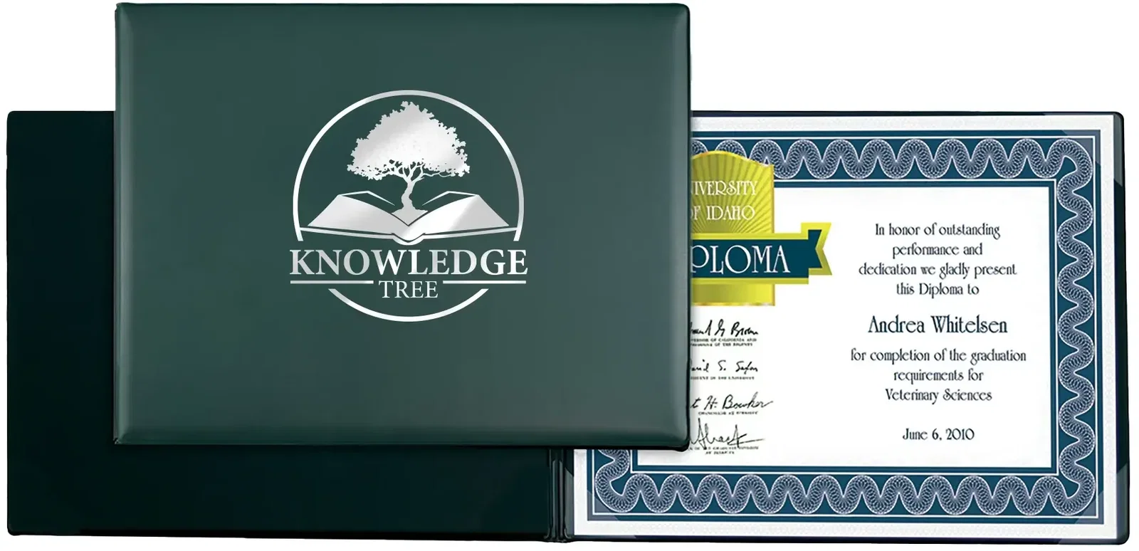 Branded Executive Certificate Holder - 4 Corners — view 7