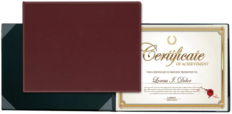 Custom 8-Corner Executive Certificate Holders — view 7