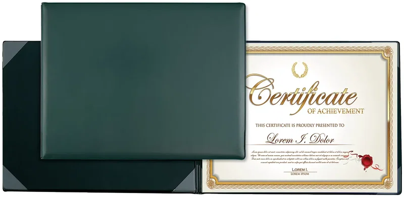 Custom 8-Corner Executive Certificate Holders — view 9