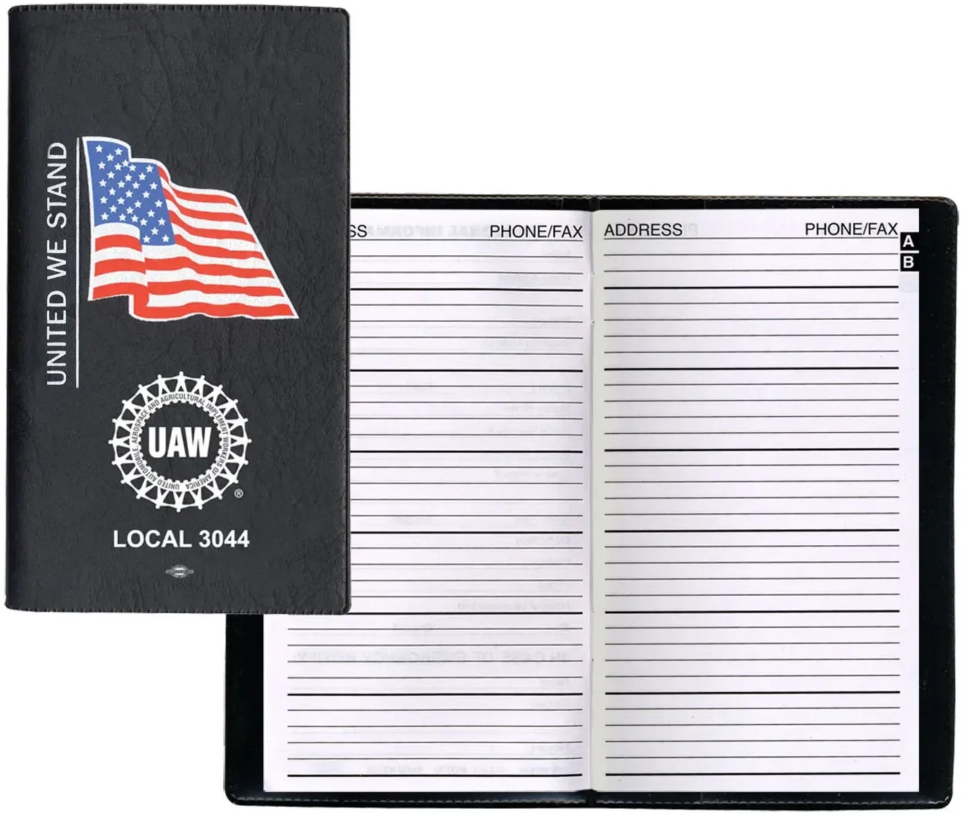 Custom Address Book with Pre-Printed Flag — view 2