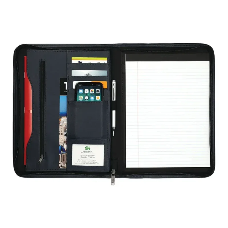 xecutive DuraHyde Zippered Padfolio with FSC® Mix Paper — view 4