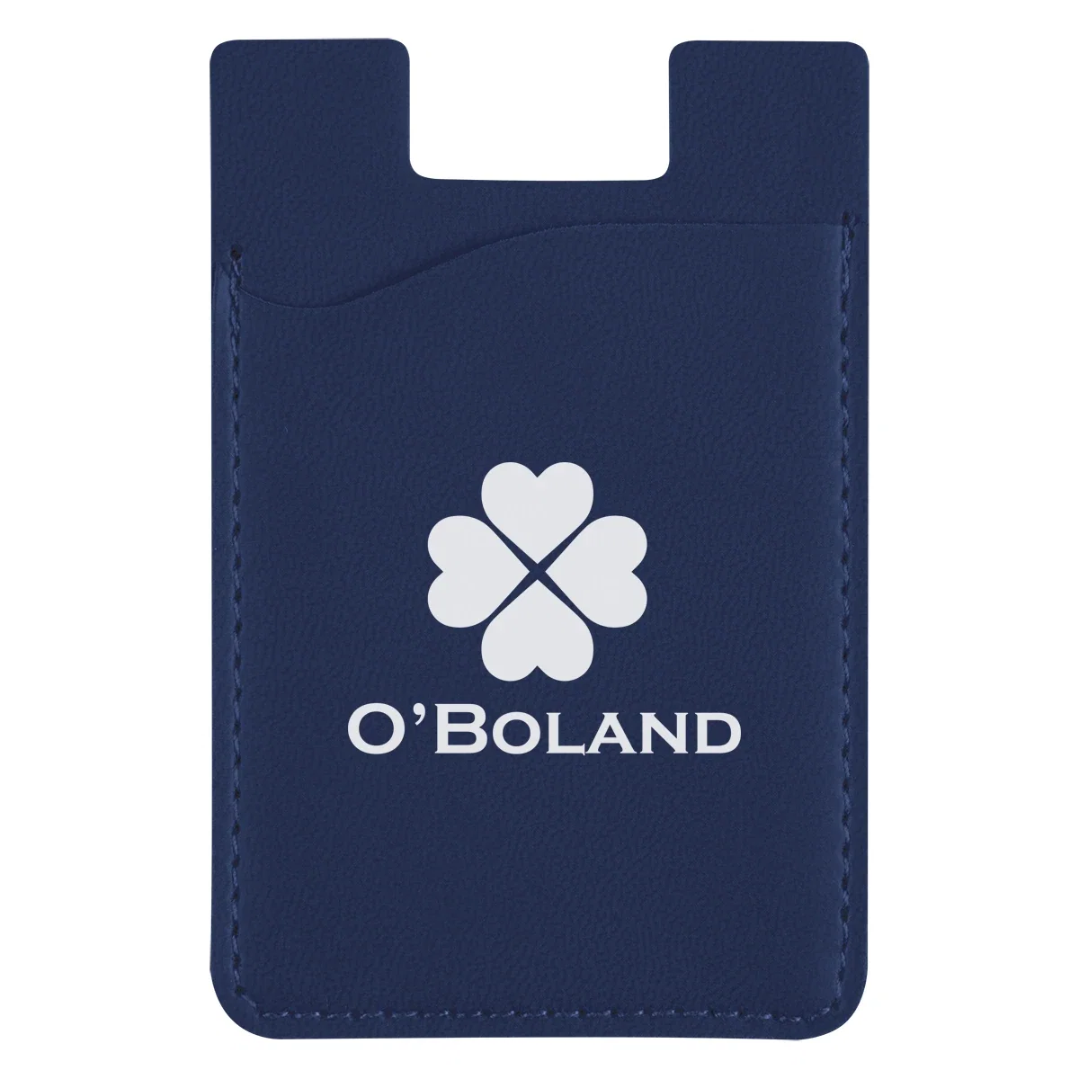 Brick red card sleeve viewed from the front